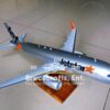 Model of A320 Jetstar with detailed craftsmanship.